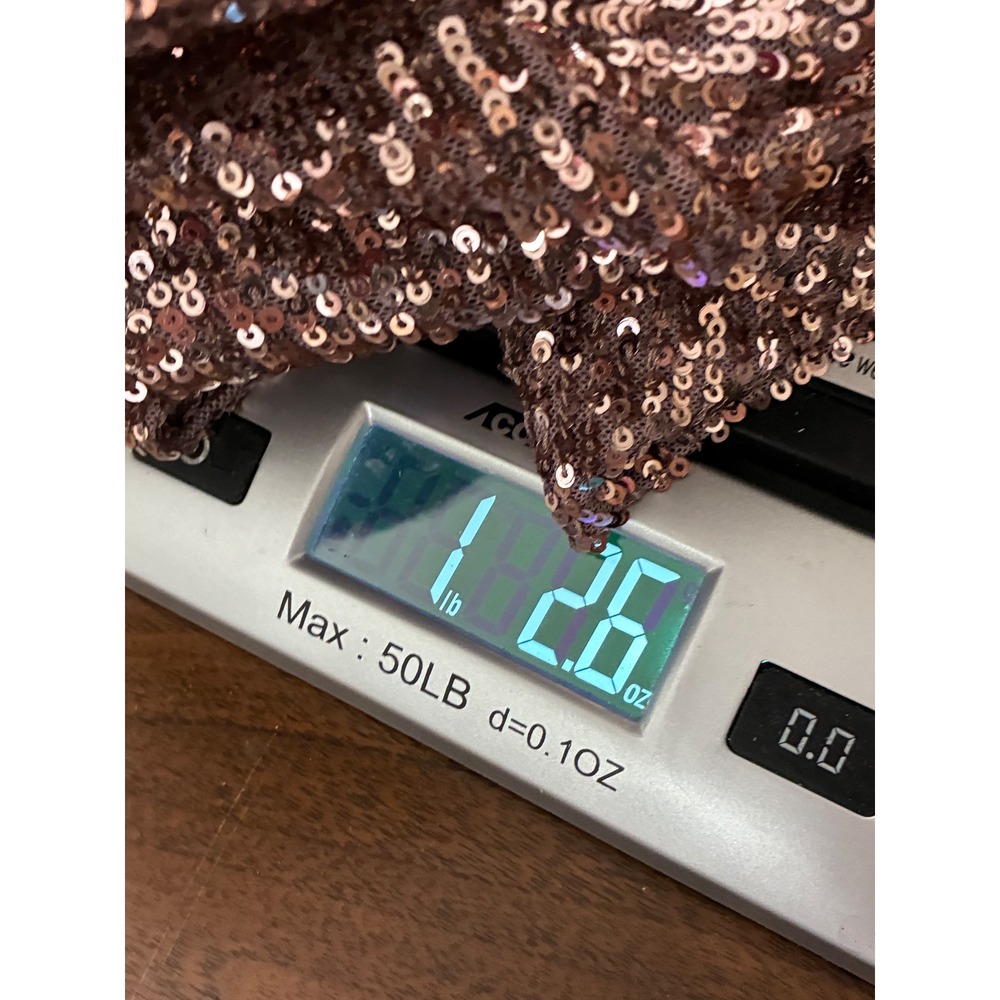 Cable & Gauge Rose Gold Sequin Long Sleeve Top Size‎ Small Party Sparkle - Picture 10 of 10